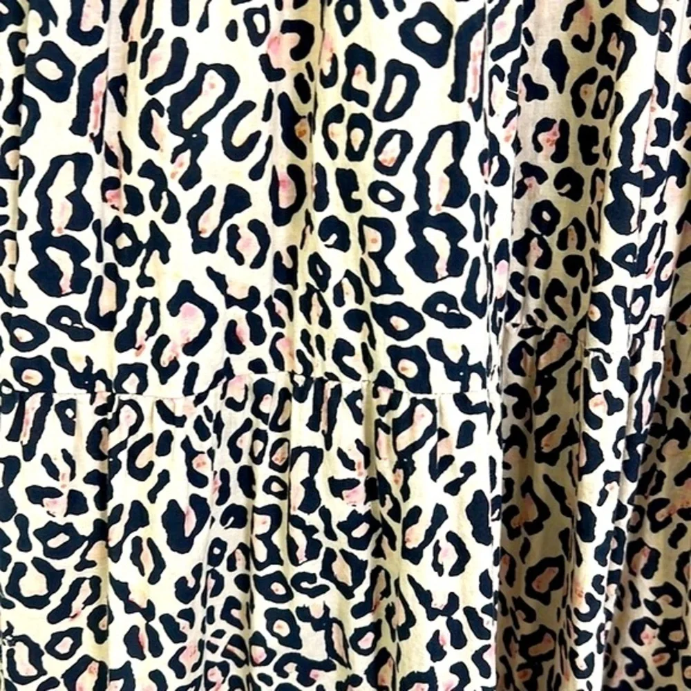 Mudpie - Light Tan And Black Cheetah Sleeveless Maxi Dress Size Small - Picture 12 of 12